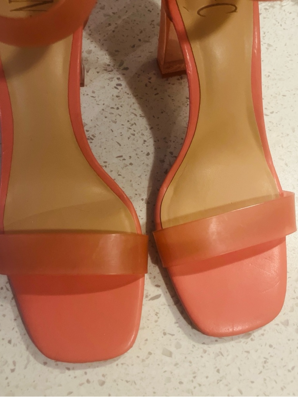 NWOB W’s 7 INC International Concepts Makenna Pink Ankle-Strap Block Heels - Picture 6 of 7